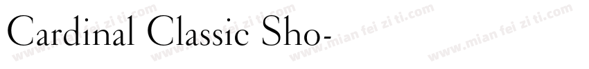 Cardinal Classic Sho字体转换